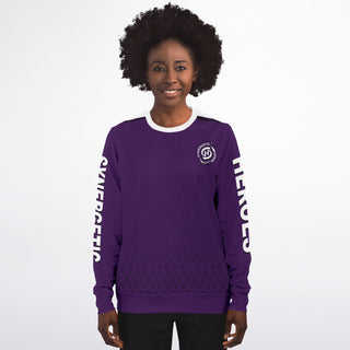 Womens Athletic Sweatshirt - Purple Shield