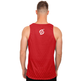 Mens Tank Top - Fire Red - Synergetic Heroes