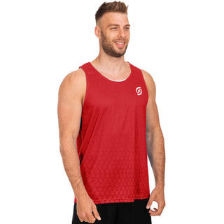 Mens Tank Top - Fire Red - Synergetic Heroes