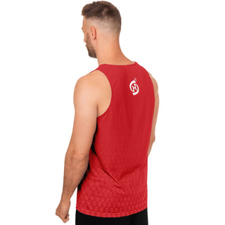 Mens Tank Top - Fire Red - Synergetic Heroes