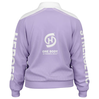 Womens Track Jacket - Lavender Mist - Synergetic Heroes