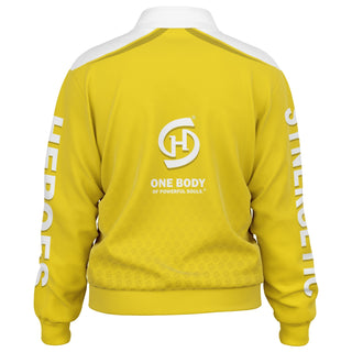 Womens Track Jacket - Yellow Sun - Synergetic Heroes