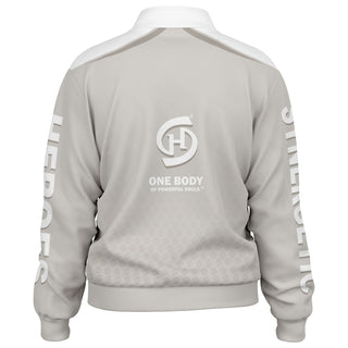 Womens Track Jacket - Jade White - Synergetic Heroes