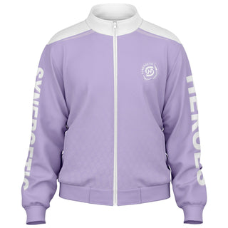 Womens Track Jacket - Lavender Mist - Synergetic Heroes