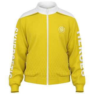 Womens Track Jacket - Yellow Sun - Synergetic Heroes