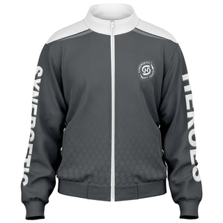 Womens Track Jacket - Shadow Gray - Synergetic Heroes