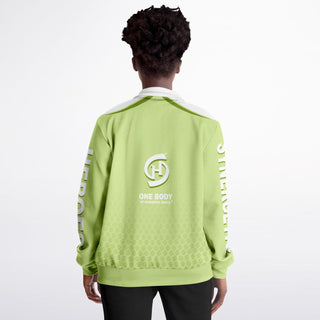 Womens Track Jacket - Harmony Green - Synergetic Heroes