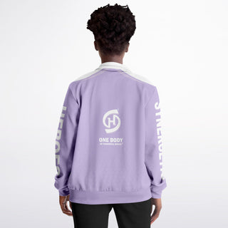 Womens Track Jacket - Lavender Mist - Synergetic Heroes