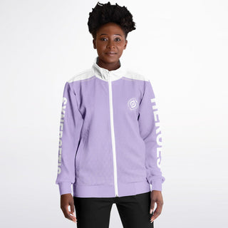 Womens Track Jacket - Lavender Mist - Synergetic Heroes