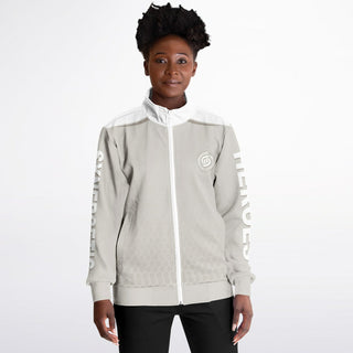 Womens Track Jacket - Jade White - Synergetic Heroes