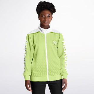 Womens Track Jacket - Harmony Green - Synergetic Heroes