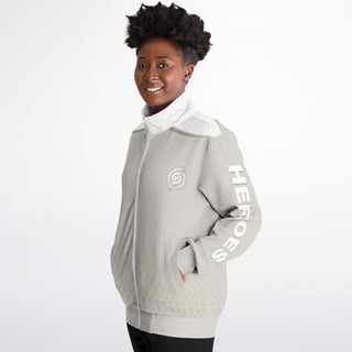Womens Track Jacket - Jade White
