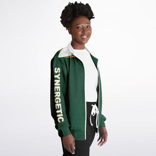 Womens Track Jacket - Emerald Green - Synergetic Heroes