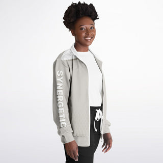 Womens Track Jacket - Jade White - Synergetic Heroes