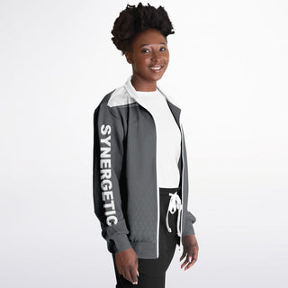 Womens Track Jacket - Shadow Gray - Synergetic Heroes