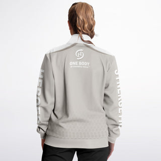 Womens Track Jacket - Jade White