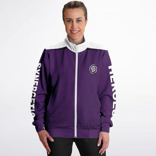 Womens Track Jacket - Purple Shield