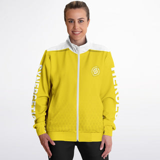 Womens Track Jacket - Yellow Sun - Synergetic Heroes