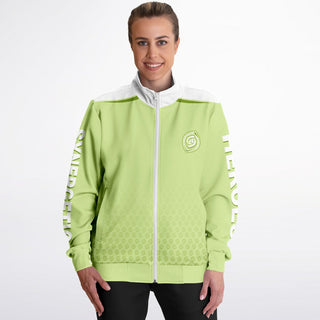 Womens Track Jacket - Harmony Green - Synergetic Heroes