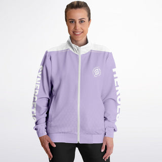 Womens Track Jacket - Lavender Mist - Synergetic Heroes