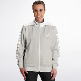 Womens Track Jacket - Jade White - Synergetic Heroes