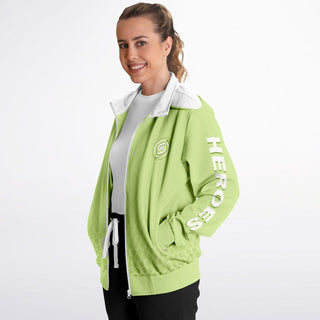 Womens Track Jacket - Harmony Green - Synergetic Heroes