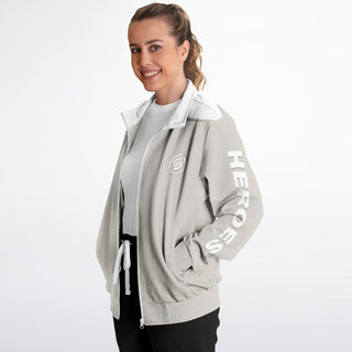 Womens Track Jacket - Jade White - Synergetic Heroes