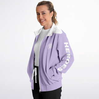 Womens Track Jacket - Lavender Mist - Synergetic Heroes