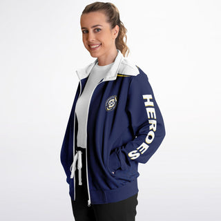 Womens Track Jacket - Midnight Blue - Synergetic Heroes