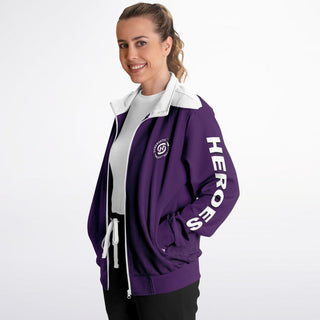 Womens Track Jacket - Purple Shield