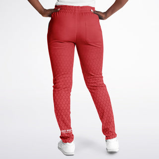 Womens Track Pants - Fire Red - Synergetic Heroes