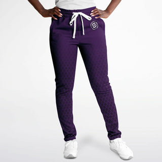 Womens Track Pants - Purple Shield