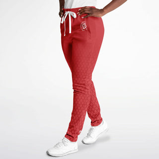 Womens Track Pants - Fire Red - Synergetic Heroes