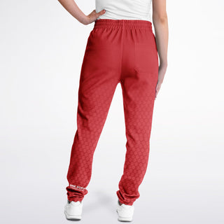 Womens Track Pants - Fire Red - Synergetic Heroes