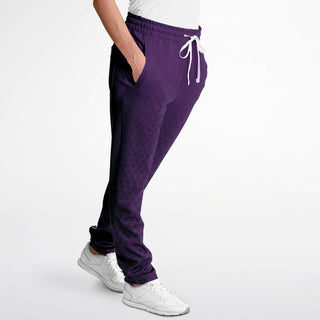 Womens Track Pants - Purple Shield