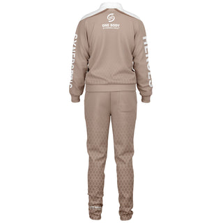 Womens Tracksuit - Taupe Stone