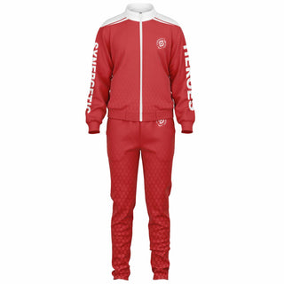 Womens Tracksuit - Fire Red - Synergetic Heroes