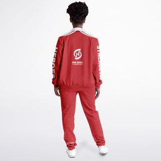 Womens Tracksuit - Fire Red - Synergetic Heroes