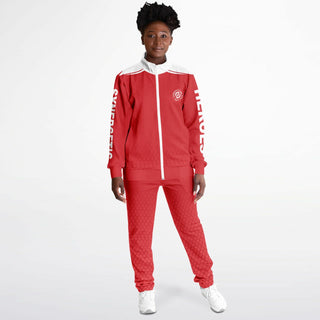 Womens Tracksuit - Fire Red - Synergetic Heroes