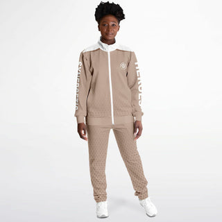 Womens Tracksuit - Taupe Stone - Synergetic Heroes