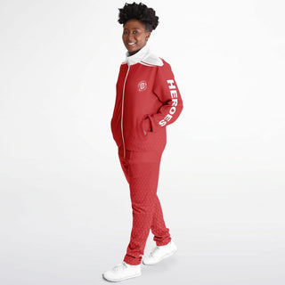 Womens Tracksuit - Fire Red - Synergetic Heroes