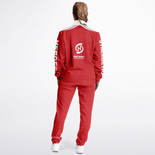 Womens Tracksuit - Fire Red - Synergetic Heroes