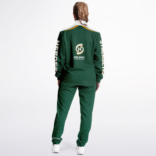 Womens Tracksuit - Emerald Green - Synergetic Heroes