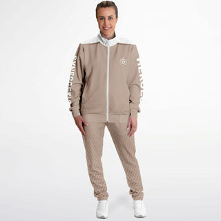 Womens Tracksuit - Taupe Stone - Synergetic Heroes