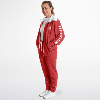 Womens Tracksuit - Fire Red - Synergetic Heroes